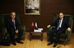 Gençlik ve Spor Bakanı Akif Çağatay Kılıç, İzmir Büyükşehir Belediyesi Başkanı Aziz Kocaoğlu'nu makamında kabul etti.