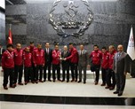 Gençlik ve Spor Bakanı Akif Çağatay Kılıç, Ampute Milli Takımını makamında kabul etti.