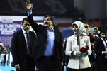 Başbakan Ahmet Davutoğu ile Gençlik ve Spor Bakanı Akif Çağatay Kılıç, Ankara Arena Spor Salonu'nda düzenlenen Ak Parti Ankara 5. Olağan İl Kongresine katıldı.
