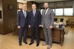 Gençlik ve Spor Bakanı Akif Çağatay Kılıç, Yıldız Teknik Üniversitesi Rektörü Prof. Dr. İsmail Yüksek 'i makamında kabul etti.
