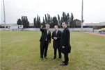 Gençlik ve Spor Bakanı Akif Çağatay Kılıç, Alsancak Stadyumunda incelemelerde bulundu.
