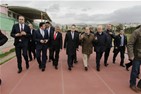 Gençlik ve Spor Bakanı Akif Çağatay Kılıç, Karşıyaka Stadyumunda incelemelerde bulundu. 