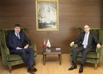 Gençlik ve Spor Bakanı Akif Çağatay Kılıç, Antalya Büyükşehir Belediye Başkanı Menderel Türel'i makamında kabul etti.