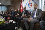 Gençlik ve Spor Bakanı Akif Çağatay Kılıç, Manisa Celal Bayar Üniversitesi Maliye Bölümü öğrencilerini kabul etti.