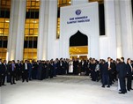 Cumhurbaşkanı Recep Tayyip Erdoğan ile Gençlik ve Spor Bakanı Akif Çağatay Kılıç, Gaziantep Üniversitesi Sani Konukoğlu İlahiyat Fakültesi açılış törenine katıldı.