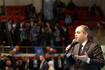Gençlik ve Spor Bakanı Akif Çağatay Kılıç, Samsun Mustafa Dağıstanlı Spor Salonu'nda düzenlenen 2015 Genel Seçimi AK Parti Samsun Adayları Tanıtım Toplantısına katıldı.