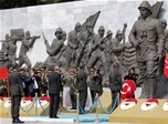 Cumhurbaşkanı Recep Tayyip Erdoğan ile Gençlik ve Spor Bakanı Akif Çağatay Kılıç, Çanakkale Kara Savaşlarının 100. Yıl Anma Törenleri'ne katıldı.