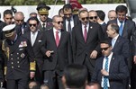 Cumhurbaşkanı Recep Tayyip Erdoğan ile Gençlik ve Spor Bakanı Akif Çağatay Kılıç, Çanakkale Kara Savaşlarının 100. Yıl Anma Törenleri'ne katıldı.