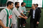 Gençlik ve Spor Bakanı Akif Çağatay Kılıç, Konya Çumra'da Adakale- Karkın Maçı başlangıç vuruşu ve kurumlar arası halı saha turnuvası kura çekimine katıldı.