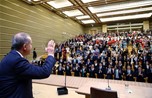 	Cumhurbaşkanı Recep Tayyip Erdoğan, Gençlik ve Spor Bakanı Akif Çağatay Kılıç ile beraberindeki gençleri Cumhurbaşkanlığı Sarayı'nda kabul etti.