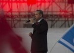 Cumhurbaşkanı Recep Tayyip Erdoğan ve Başbakan Ahmet Davutoğlu ile Gençlik ve Spor Bakanı Akif Çağatay Kılıç, İstanbul'un Fethi'nin 562. Yıl Dönümü Kutlamalarına katıldı.