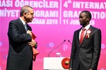 Cumhurbaşkanı Recep Tayyip Erdoğan ile Gençlik ve Spor Bakanı Akif Çağatay Kılıç, Ankara Ato Congresium'da düzenlenen 4. Uluslararası Öğrenciler Mezuniyet Töreni'ne katıldı.