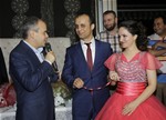 Gençlik ve Spor Bakanı Akif Çağatay Kılıç, Merve ve Furkan çiftinin nişan törenine katıldı.