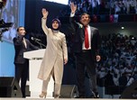 Başbakan Ahmet Davutoğlu ile Gençlik ve Spor Bakanı Akif Çağatay Kılıç, Ankara Arena'da düzenlenen AK Parti 5. Olağan Büyük Kongresi'ne katıldı.