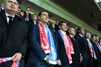 Bakan Çağatay Kılıç, Türkiye ile Yunanistan A milli futbol takımları arasında oynanan hazırlık maçını Başbakan Ahmet Davutoğlu ve Yunanistan Başbakanı Aleksis Çipras ile birlikte izledi.