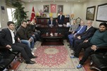 Gençlik ve Spor Bakanı Akif Çağatay Kılıç, Kızıltepe Fırat Spor Kulübü Yönetim Kurulu üyelerini Mardin'de kabul etti.