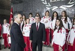 Gençlik ve Spor Bakanı Akif Çağatay Kılıç, Buz Hokeyi Kadın A Milli Takımını makamında kabul etti.