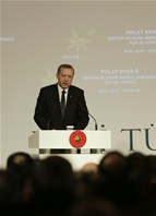Cumhurbaşkanı Recep Tayyip Erdoğan ile Gençlik ve Spor Bakanı Akif Çağatay Kılıç, Geycek Rüzgar Enerji Santrali açılış törenine katıldı.