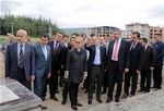 Gençlik ve Spor Bakanı Akif Çağatay Kılıç, Konya'da Gençlik Merkezi inşaatında incelemede bulundu.
