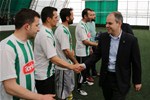 Gençlik ve Spor Bakanı Akif Çağatay Kılıç, Konya Çumra'da Adakale- Karkın Maçı başlangıç vuruşu ve kurumlar arası halı saha turnuvası kura çekimine katıldı.