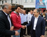 Gençlik ve Spor Bakanı Akif Çağatay Kılıç, Samsun Terme ilçesi Seçim Koordinasyon Merkezi Bürosu'nu ziyaret etti.