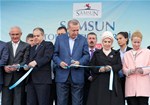 Cumhurbaşkanı Recep Tayyip Erdoğan ile Gençlik ve Spor Bakanı Akif Çağatay Kılıç, Samsun'da düzenlenen Toplu Açılış Töreni'ne katıldı.