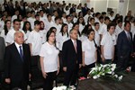 Gençlik ve Spor Bakanı Akif Çağatay Kılıç, Fatih Projesi kapsamında Samsun Ondokuzmayıs Lisesi'nde düzenlenen Lise Öğrencilerine Tablet Bilgisayar Dağıtım Törenine katıldı.