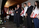 Gençlik ve Spor Bakanı Akif Çağatay Kılıç, Fatih Projesi kapsamında Samsun Ondokuzmayıs Lisesi'nde düzenlenen Lise Öğrencilerine Tablet Bilgisayar Dağıtım Törenine katıldı.