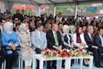 Cumhurbaşkanı Recep Tayyip Erdoğan, Başbakan Ahmet Davutoğlu ile Gençlik ve Spor Bakanı Akif Çağatay Kılıç, Ordu - Giresun Havalimanı Açılış Törenine katıldı.