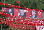 Cumhurbaşkanı Recep Tayyip Erdoğan, Başbakan Ahmet Davutoğlu ile Gençlik ve Spor Bakanı Akif Çağatay Kılıç, Ordu - Giresun Havalimanı Açılış Törenine katıldı.