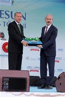 Cumhurbaşkanı Recep Tayyip Erdoğan, Başbakan Ahmet Davutoğlu ile Gençlik ve Spor Bakanı Akif Çağatay Kılıç, Ordu - Giresun Havalimanı Açılış Törenine katıldı.