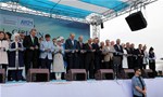 Cumhurbaşkanı Recep Tayyip Erdoğan, Başbakan Ahmet Davutoğlu ile Gençlik ve Spor Bakanı Akif Çağatay Kılıç, Ordu - Giresun Havalimanı Açılış Törenine katıldı.