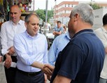 Gençlik ve Spor Bakanı Akif Çağatay Kılıç, Samsun Tekkeköy esnafını ziyaret etti.