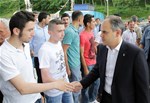 Gençlik ve Spor Bakanı Akif Çağatay Kılıç, Ak Parti Ayvacık İlçe Başkanlığı'nı ziyaret etti.