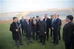 Gençlik ve Spor Bakanı Akif Çağatay Kılıç, Kırıkkale Başpınar Stadyumu'nda incelemelerde bulundu.