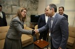 Sinop Valisi Dr. Yasemin Özata Çetinkaya ve beraberindeki heyet, Bakan Çağatay Kılıç'a taziye ziyaretinde bulundu.