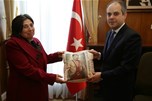Bakan Çağatay Kılıç, AK Parti Kavak İlçe Teşkilatı'nı kabul etti.