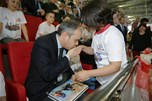 Gençlik ve Spor Bakanı Akif Çağatay Kılıç, “Geleceğe Kulaç Atıyoruz” projesi kapsamında  gerçekleştirilen sertifika törenine  katıldı.